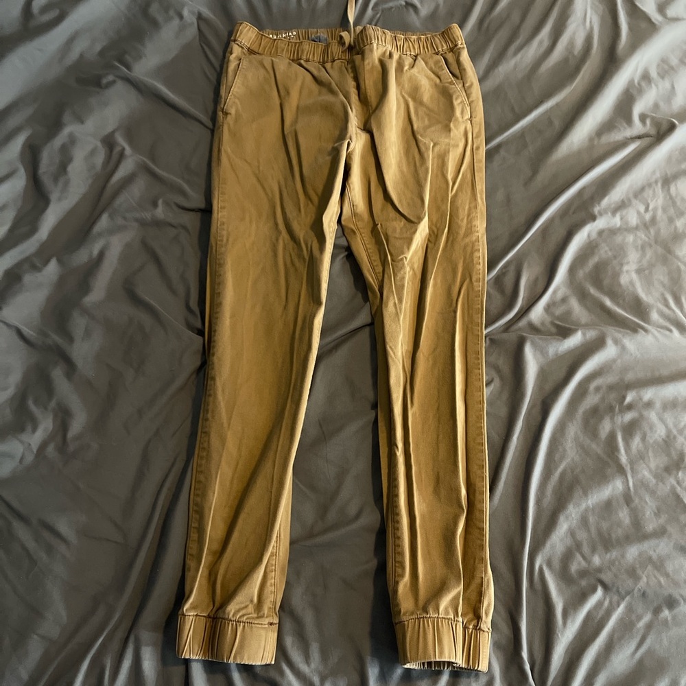 Tan Bullhead skinny joggers